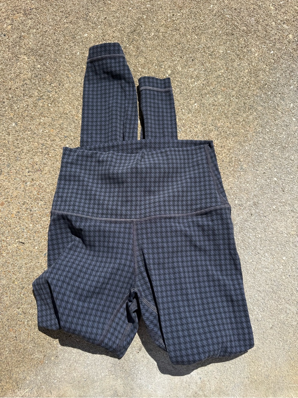 lululemon athletica Black Houndstooth High-Rise Leggings